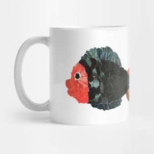 Fish - paper collage Mug